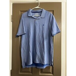 Izod Golf Polo Shirt Mens Sz Large Advantage Performance Stretch Blue